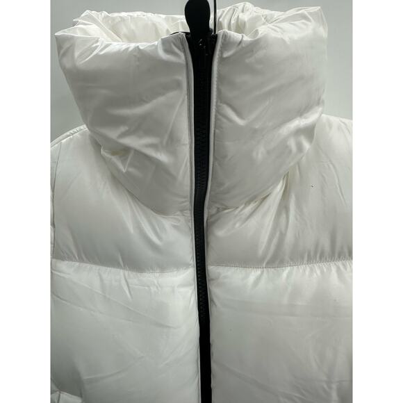 Save The Duck WOMEN'S ANIMAL FREE PUFFER JACKET ISLA IN OFF WHITE Size: M/L - Picture 3 of 10